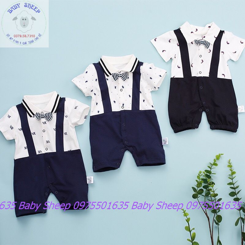 Body công tử cộc tay BodySuit liền thân cho bé trai Hàng Quảng Châu xuất Hàn nhiều mẫu mới