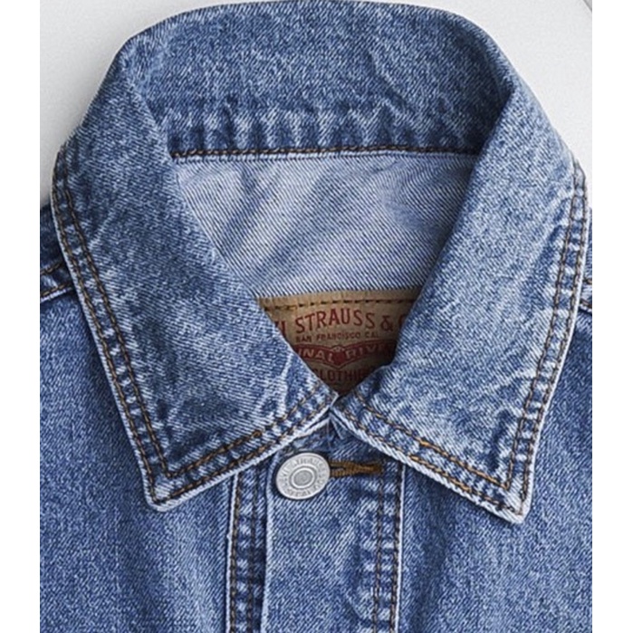 Áo khoác jean nam màu xanh biển loại 1 Bigsize < 120kg