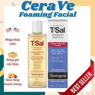 Dầu Gội Ngăn Ngừa Gàu Neutrogena T/sal Therapeutic Shampoo Scalp Build Up Control 133ml
