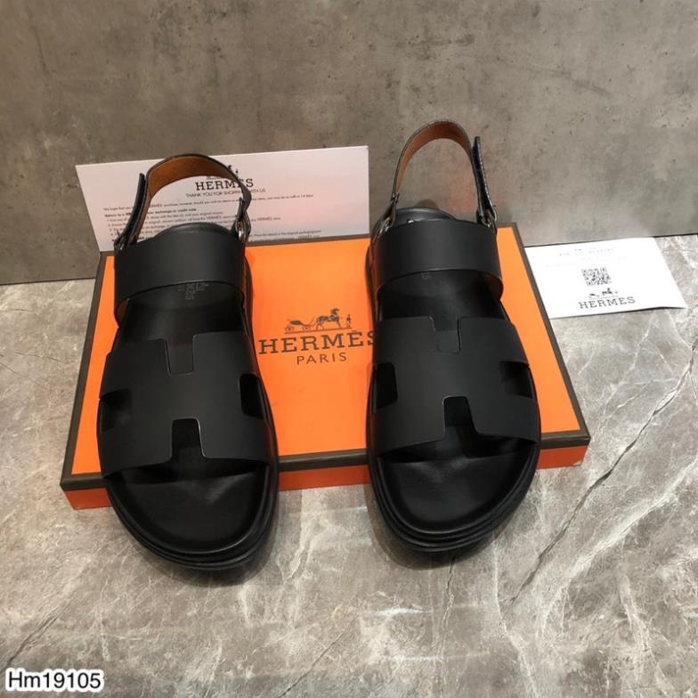 [Sẵn Hàng] Dép Sandal Hm Nam Quai Da Cao Cấp - Dép Sandal Hm Đế Cao Su Cao Cấp