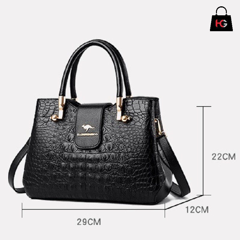 Túi Xách Nữ Công Sở Da Bò(Da Thật  100%) Cao Cấp KR01 Size 29cm Bảo Hành 12 Tháng