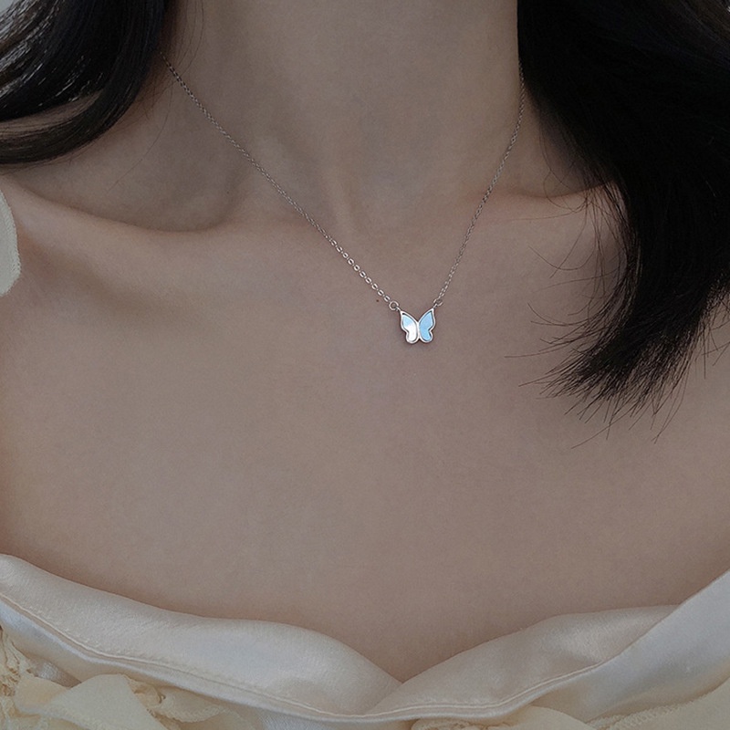 Dây chuyền hợp kim phối mặt hình bướm thời trang cho nữ