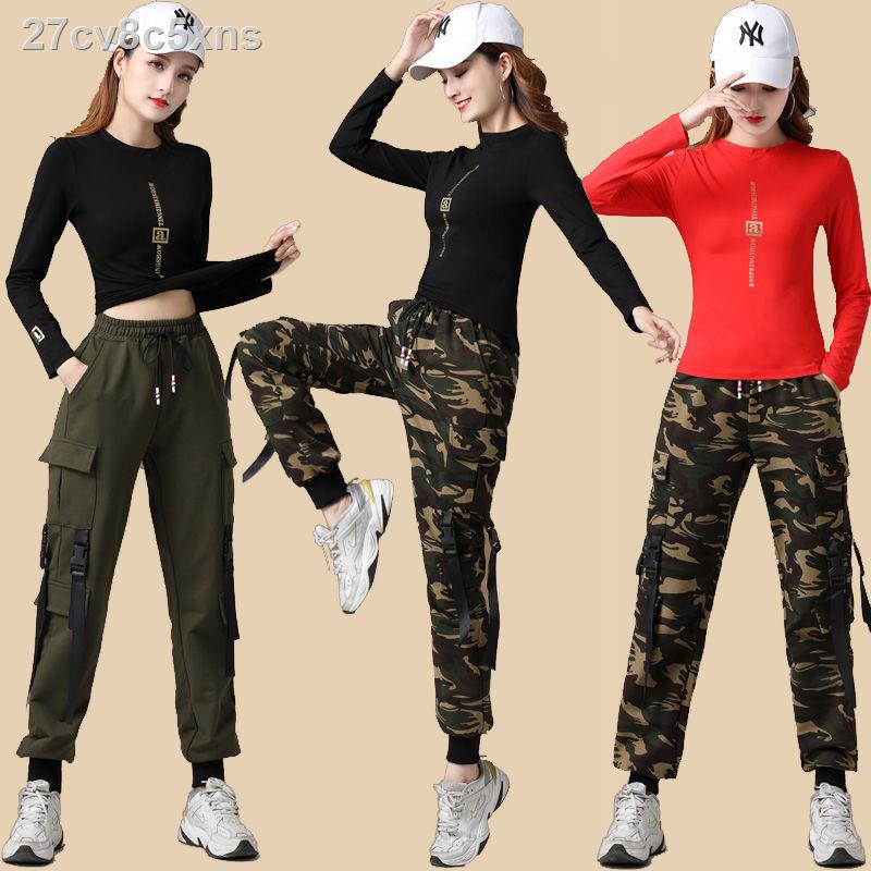 ✳Bộ đồ khiêu vũ vuông mới shuffle dance trang phục mùa thu và đông nữ thủy thủ thể dục quần áo ngụy th