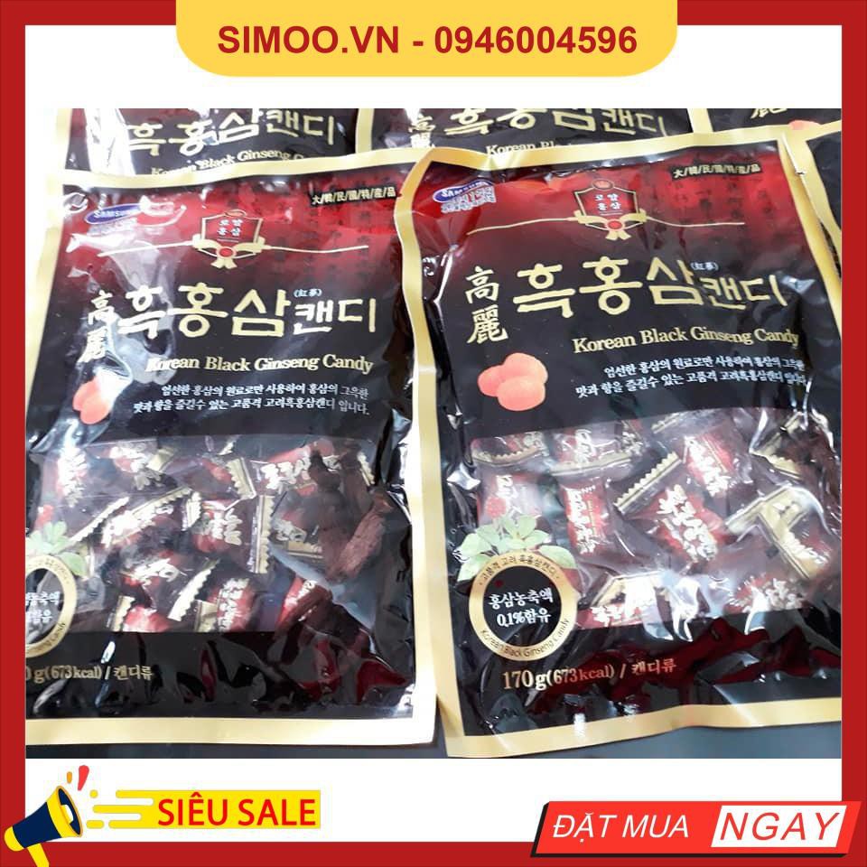 💥 ⚡ SẢN PHẨM CHÍNH HÃNG 💥 ⚡ KẸO HẮC HỒNG SÂM HÀN QUỐC ĐẶC BIỆT 170 GR 💥 ⚡