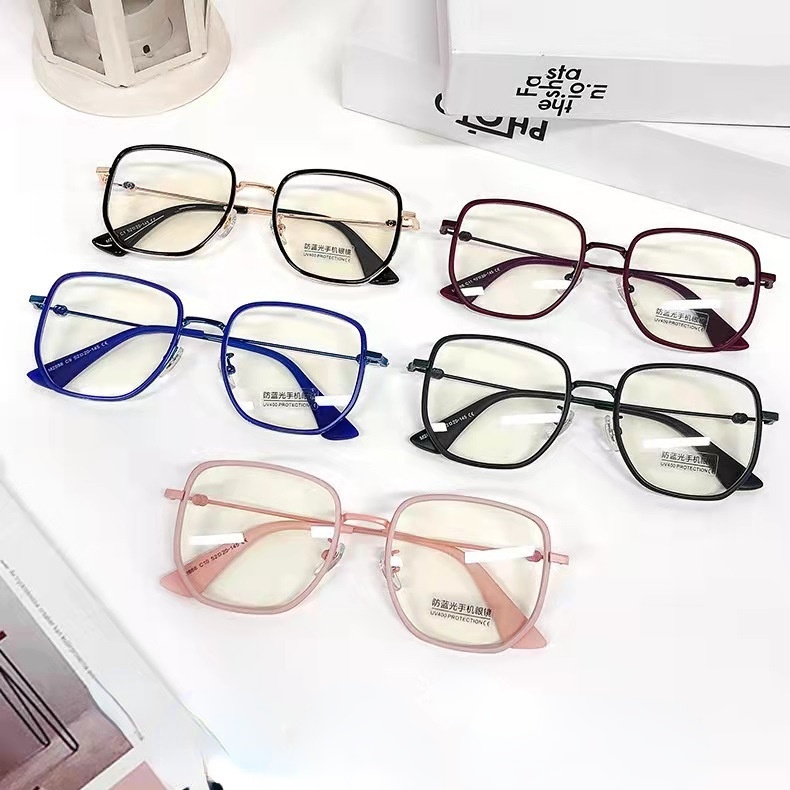 【0-500°】【Hàng Có Sẵn】 Gọng Kính Chống Bức Xạ Ánh Sáng Xanh Dành Cho Nam Và Nữ