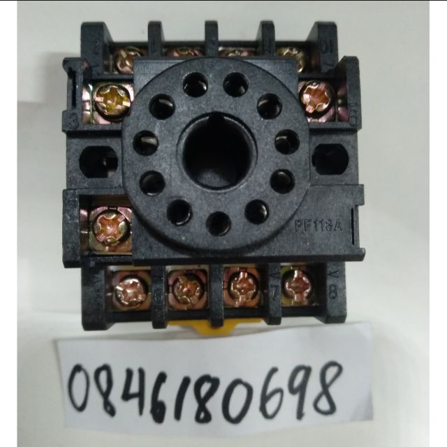 Đế rơ le 11 chân tròn PF113A
