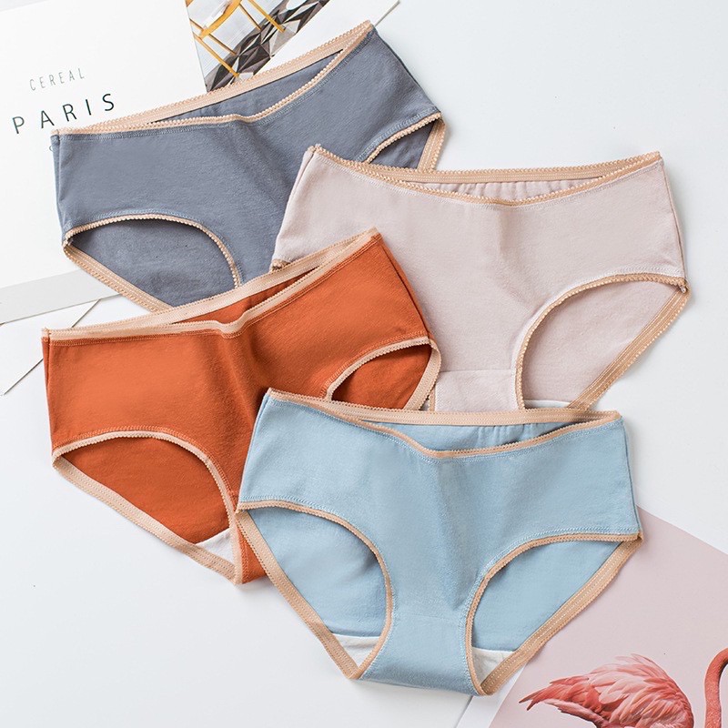 Quần Lót Cotton Sợi Bông Mềm Mịn Đa Sắc
