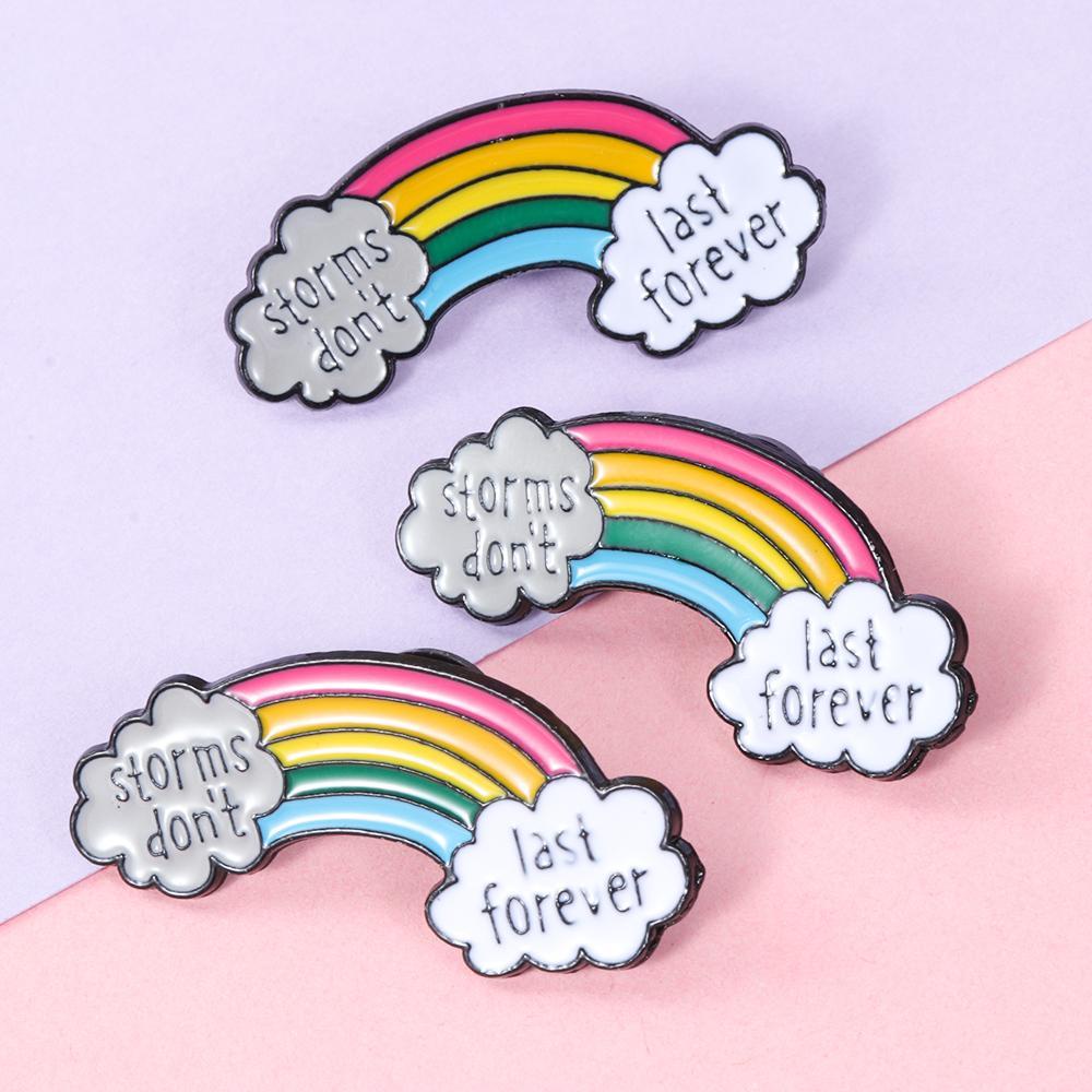 Ghim Cài Áo Khoác Denim Hình Đám Mây Nhiều Màu Sắc Cho Nữ