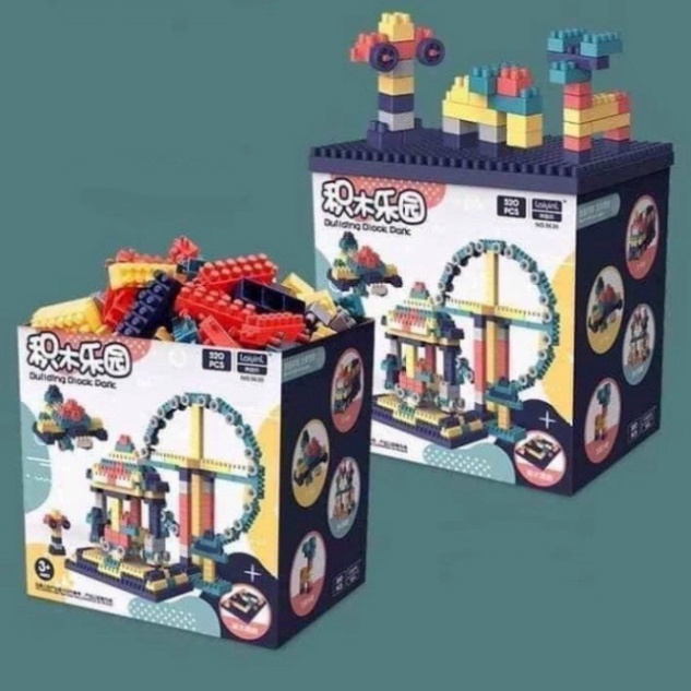 Bộ Lego Lắp Ráp Gồm 520 Chi Tiết. Lego Xép Hình Đồ Chơi Cho Bé BUILDING BLOCK TRITUEVIET