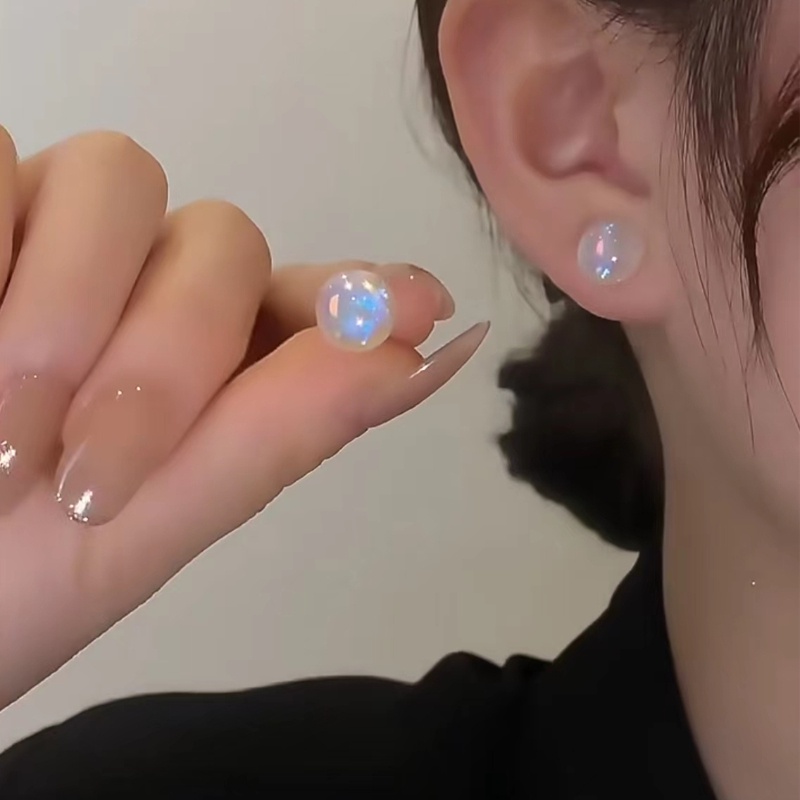 Bông Tai Ngọc Trai Hình Nàng Tiên Cá Đơn Giản Kiểu Pháp