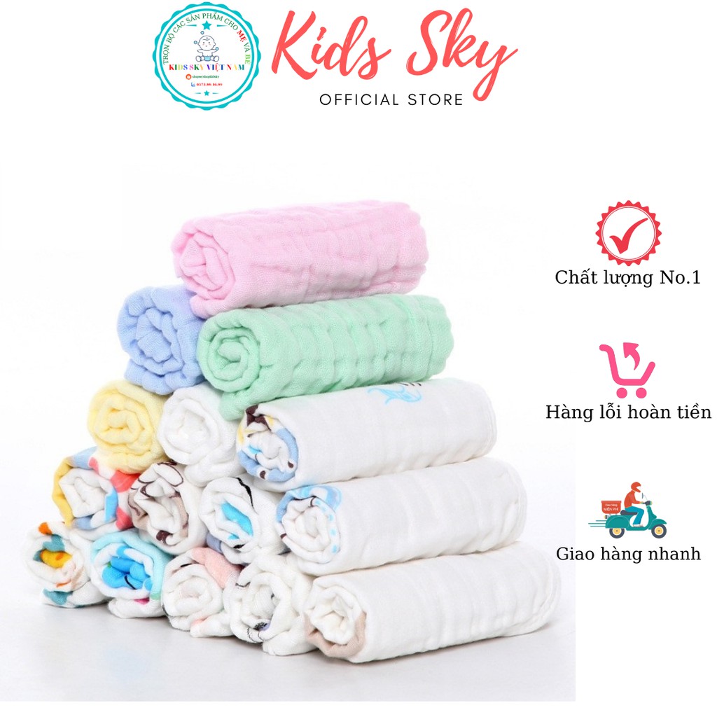 Khăn tắm Xô siêu mềm mại 6 lớp được dệt hoàn toàn bằng sợi tre vô cùng àn toàn cho làn da của trẻ (CÓ THỂ LÀM CHĂN ĐẮP)
