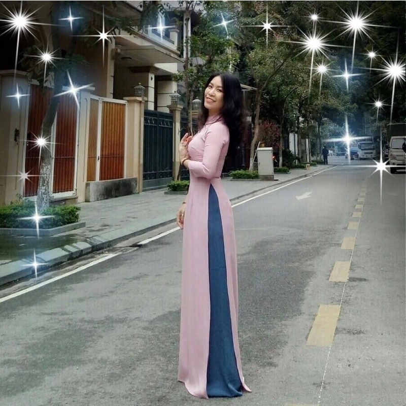 Áo dài đẹp, áo dài truyền thống Lụa mềm, mịn, mướt mặc mát và sang.