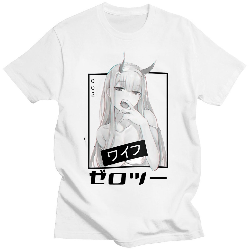 ÁO THUN Darling In The Franxx - DARLING Zero Two phong cách đẹp giá rẻ nhất 2 màu đen trắng