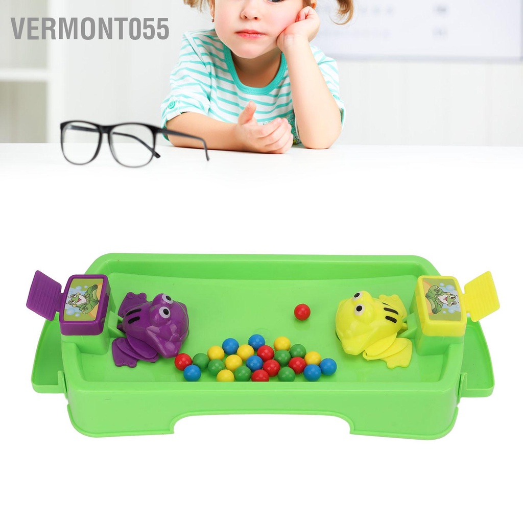 Vermont055 Trò chơi Ếch đói cho ăn quả bóng nhựa Nuốt hạt Ban gia đình tương tác dành trẻ em Đồ
