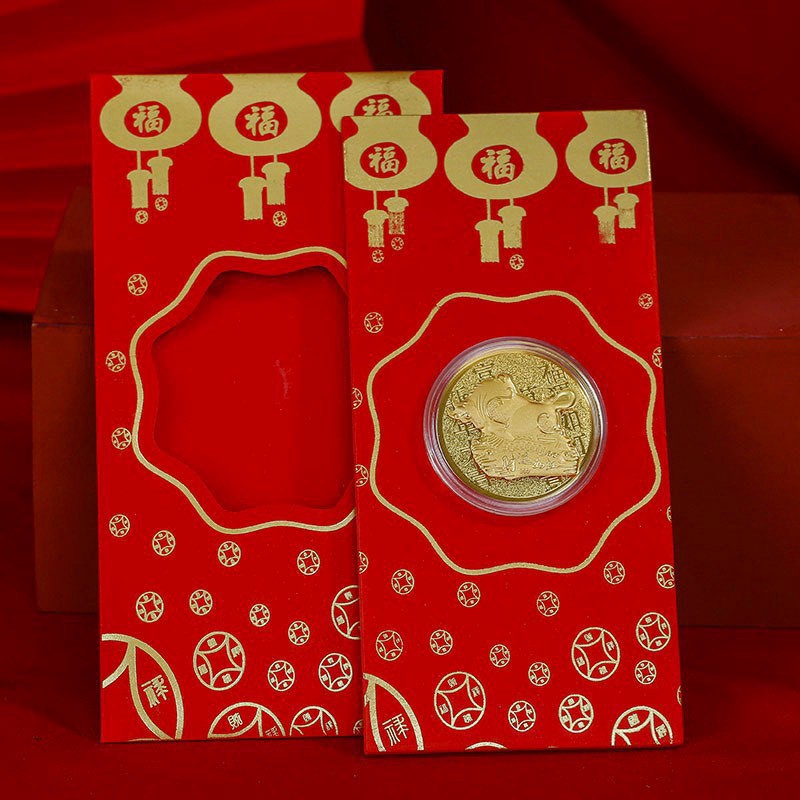 Bao Lì Xì Thần Tài  May Mắn - Trâu Vàng Cát Tường