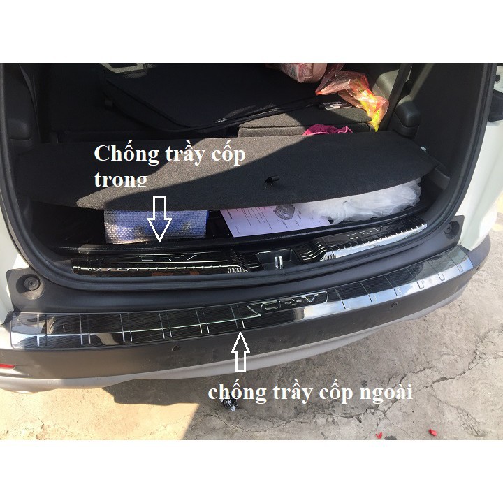 Chống trầy cốp trong ngoài CRV titan, HONDA CRV 2018 - 2021