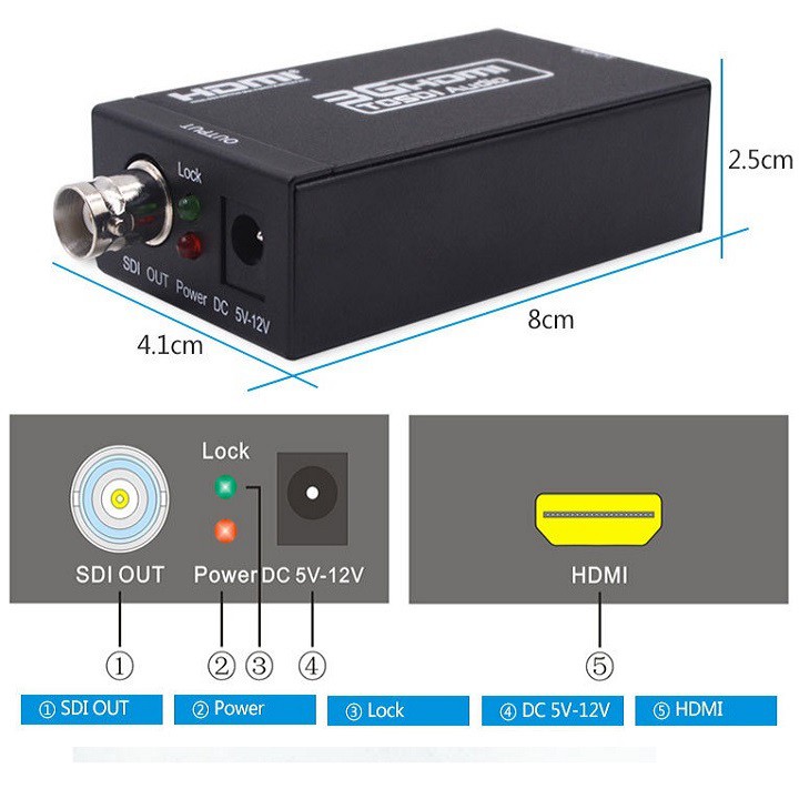 Bộ chuyển đổi HDMI ra 3G,SDI Converter FJ-HS002