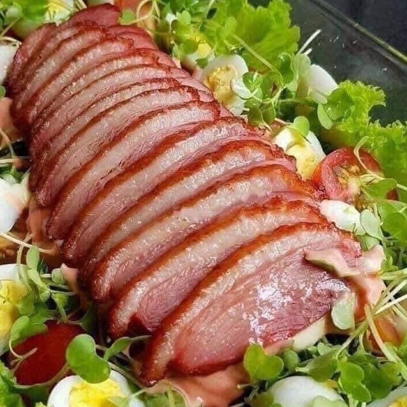 Lườn ngỗng xông khói 1kg, lườn ngỗng hun khói, áp chảo, nướng, làm salad