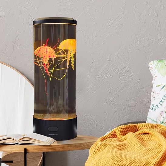 Đèn ngủ con sứa bơi lội chuyển động đổi màu mini