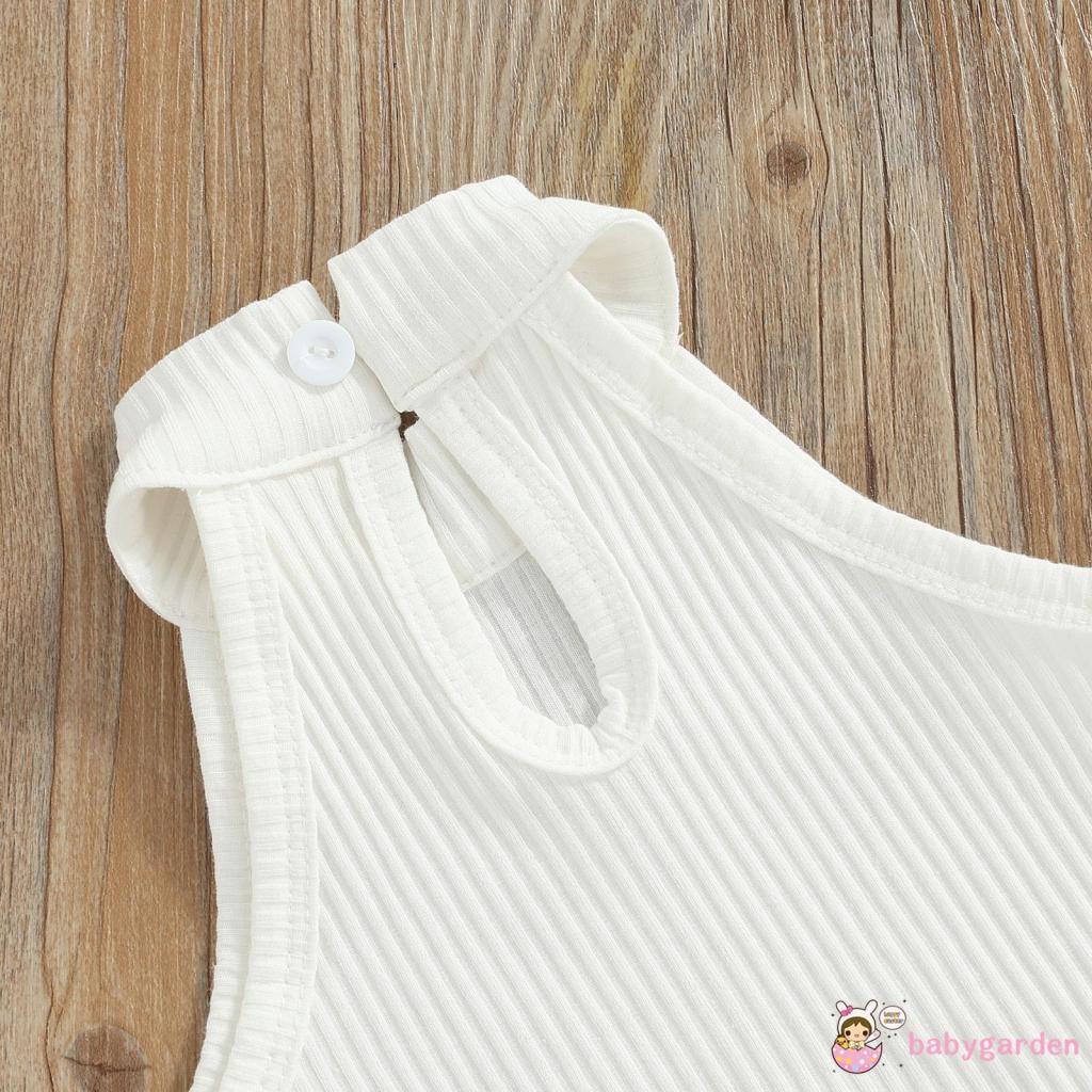 Set Áo Yếm + Quần Short + Túi Đeo Hông Thời Trang Mùa Hè Cho Bé Gái 6 Tháng - 8 Tuổi