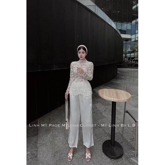 Set ren tay dài + quần xuông