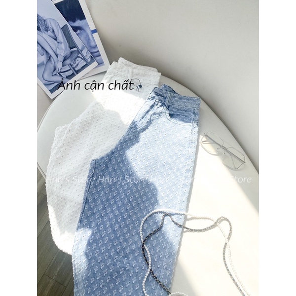QUẦN JEAN DẬP 3D CHẤT XỊN FORM CHUẨN
