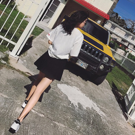 Chân Váy Dáng Chữ A Lưng Cao Thiết Kế Xếp Ly Cổ Điển Cho Nữ | BigBuy360 - bigbuy360.vn