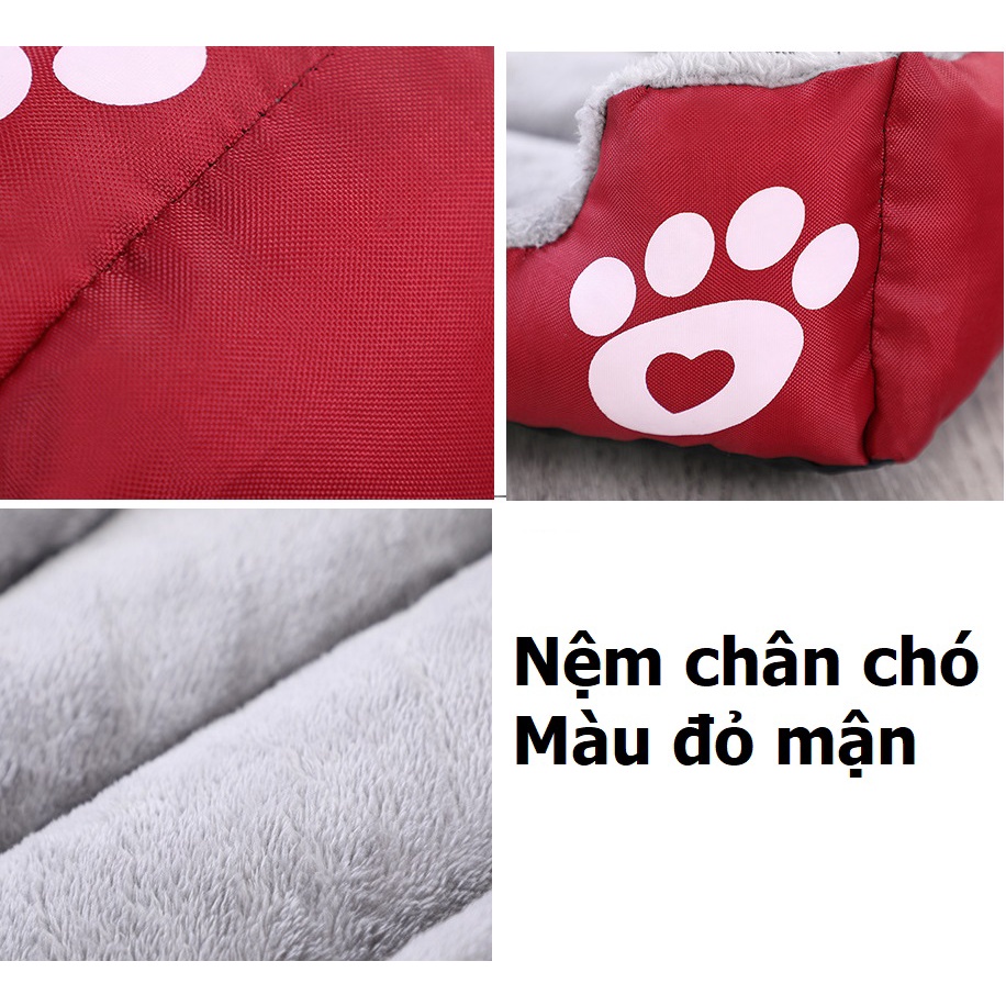 Nệm giường chó mèo (3 size) Loại hình chữ nhật có thành cao