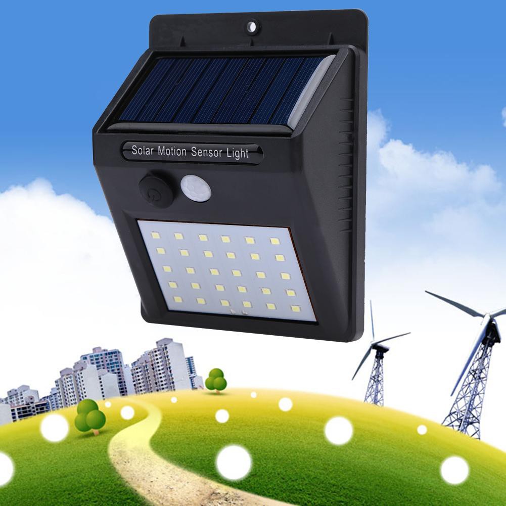 Đèn led PIR gắn tường năng lượng mặt trời chống thấm nước