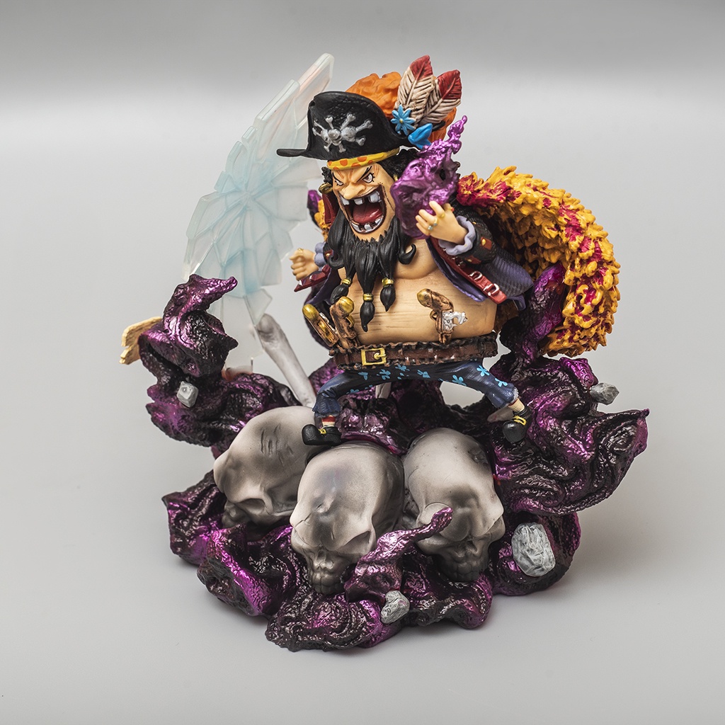 Mô hình One Piece Râu Đen Marshall D.Teach cao 15cm, Mô Hình trang trí One Piece Figure nhân vật Râu Đen Haki Shop