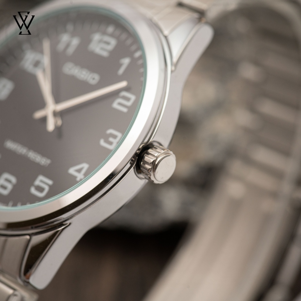 Đồng Hồ Quartz Nam Casio WATCHSTORE MTP-V001D-1BUDF Thiết Kế Kính Khoáng 38mm, Dây Kim Loại, Vỏ Thép Không Gỉ
