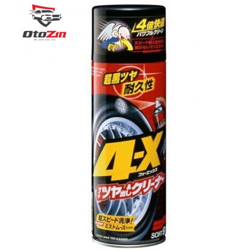 Chai Xịt Đen Bóng Lốp Xe Ô tô - 4x Tire Cleaner