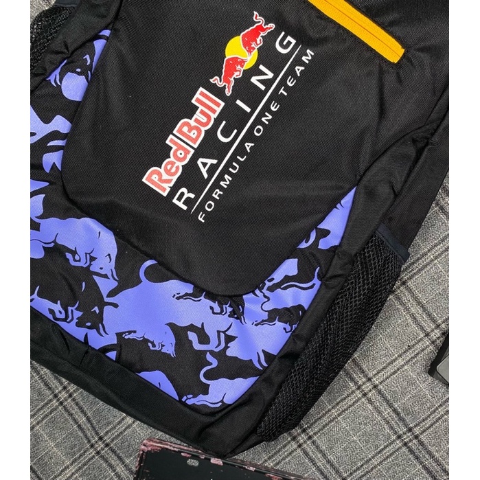 Ba Lô Thể Thao Redbull Racing Team Màu Đen Dây Khoá Vàng - Balo Nam Nữ Đi Học Đựng Laptop Làm Việc Và Du Lịch - MR BEAN