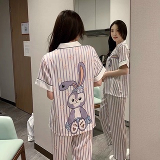 PYJAMA CỘC DÀI SỌC THỎ XINH