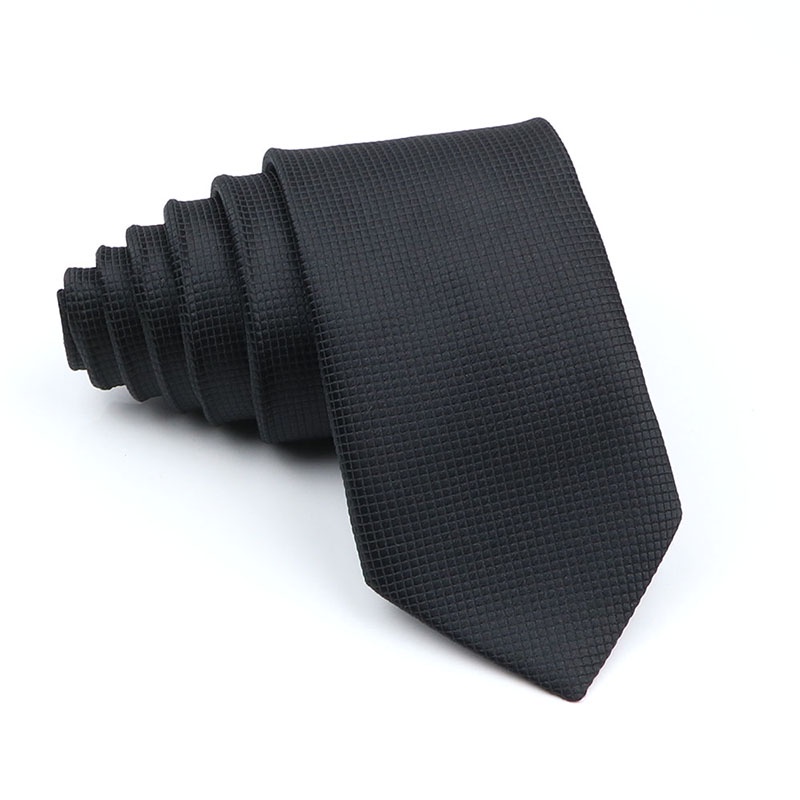 Cà Vạt Bản Nhỏ 6cm Họa Tiết Kẻ Sọc Màu Đen / Đỏ Thời Trang Dự Tiệc Cưới Cho Nam