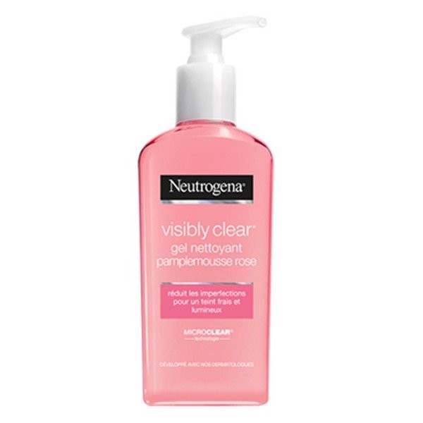 Sữa rửa mặt chống mụn Neutrogena Visibly Clear Gel Nettoyant Pamplemousse Rose 200ml Ouibeaute