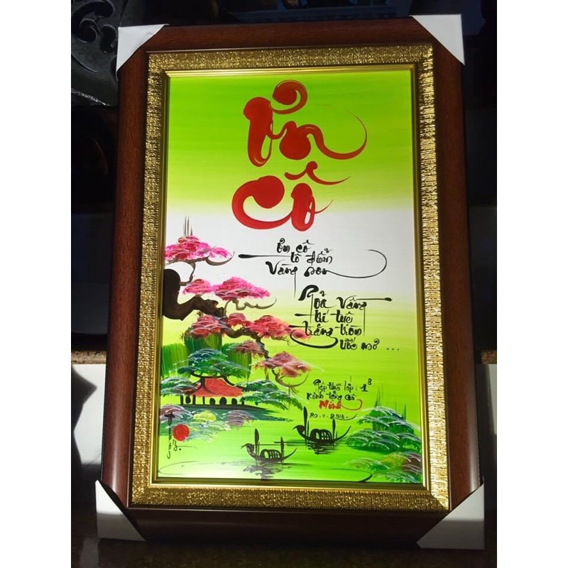 Tranh thư pháp thầy cô 20/11