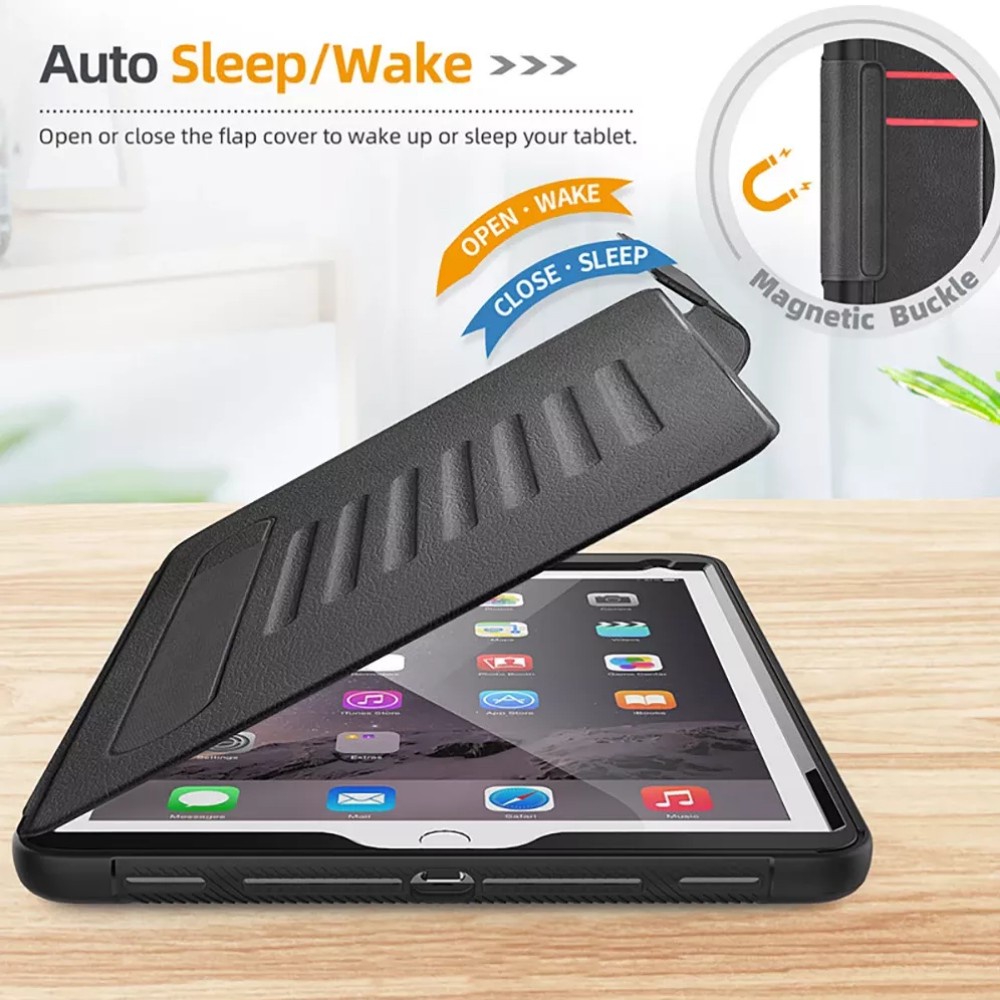 Bao Da Máy Tính Bảng Từ Tính Chống Sốc Có Giá Đỡ Và Ngăn Đựng Bút Cho Ipad 10 9 Air 5 Pro 11 '' Mini 6 Sự Bảo Vệ