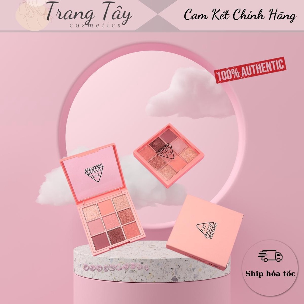 Bảng phấn mắt Coolbarbie Eye Palette tông cam đào