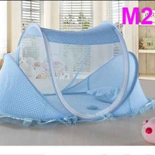 Màn chụp tự bung chống muỗi cho bé loại có kèm ĐỆM gối và phát nhạc