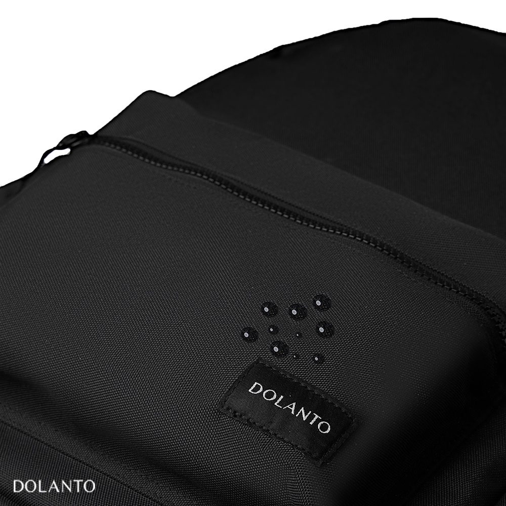 Balo Đi Học CLASSIC Chống Nước Cao Cấp Thời Trang Rẻ Đẹp Nhẹ Vải Canvas Đen Đựng Laptop Đi Chơi Du Lịch Nam Nữ DOLANTO
