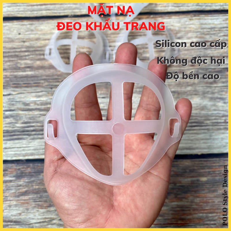 Mặt nạ đeo khẩu trang silicon cao cấp POLO Style