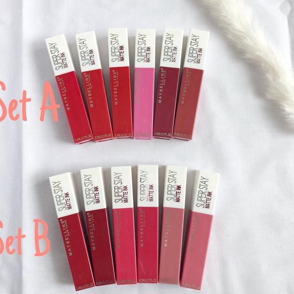 (Hàng Mới Về) Set 6 Thỏi Son Lì Maybelline Màu Sắc Thời Trang