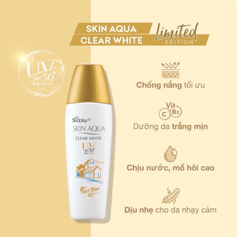 Kem chống nắng Sunplay Skin Aqua Acne Clear Milk 25g