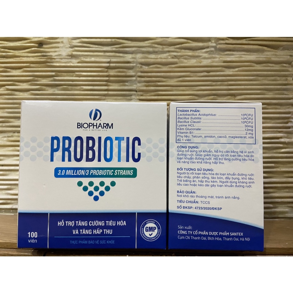 PROBIOTIC hỗ trợ tăng cường tiêu hóa và tăng hấp thu hộp 100 VIÊN