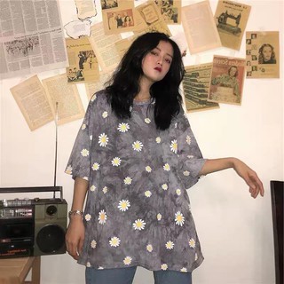 Áo phông loang tay lỡ hoa Cúc Hoạ Mi