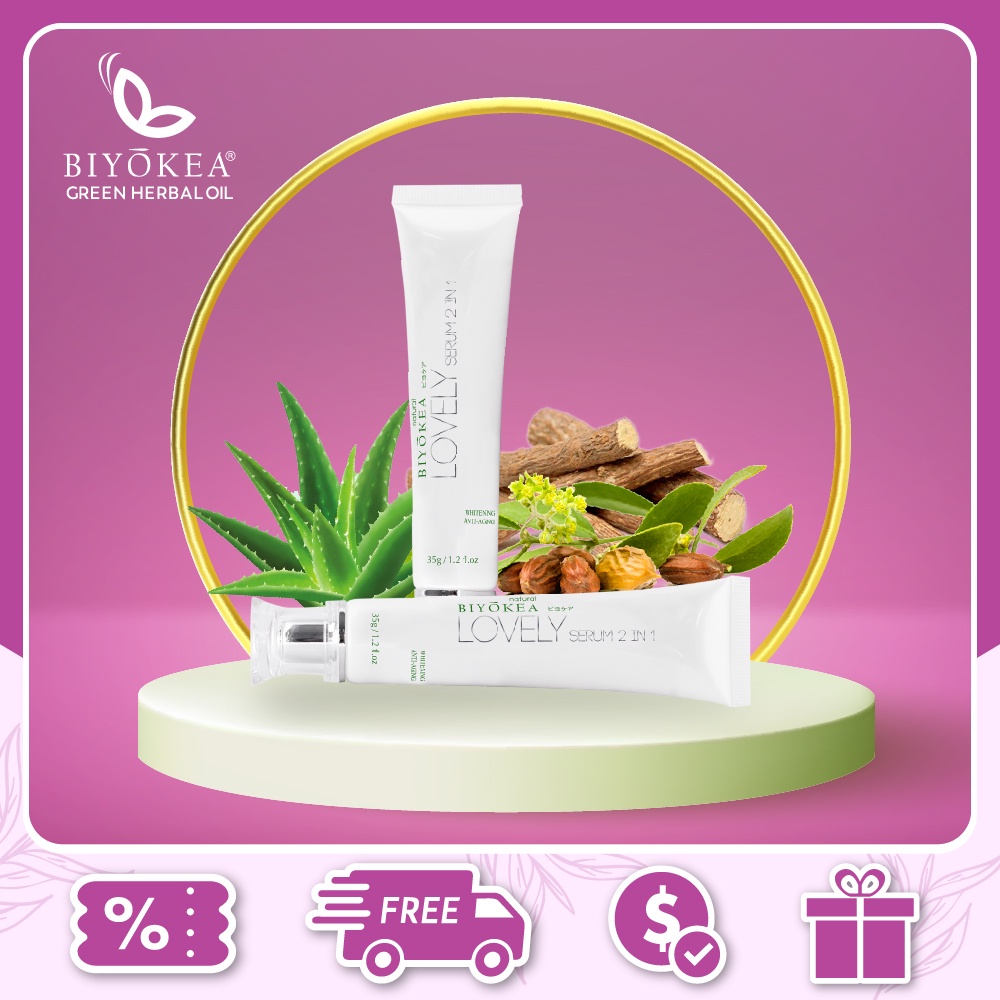 Tinh Chất Serum Biyokea 2 Trong 1 35g Giúp Trắng Mịn Da, Ngăn Ngừa Lão Hóa Đạt Chuẩn Quốc Tế CGMP