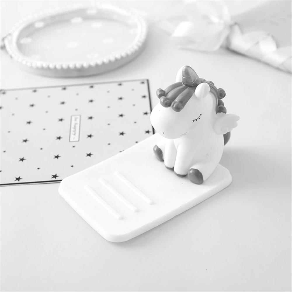 Giá Đỡ Điện Thoại / Máy Tính Bảng Hình Kỳ Lân Hoạt Hình Dễ Thương Chống Trượt Có Thể Điều Chỉnh