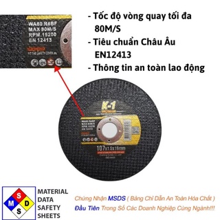 ĐÁ CẮT SẮT 100 | Đá cắt K1 Đen | Đá cắt sắt phi 100