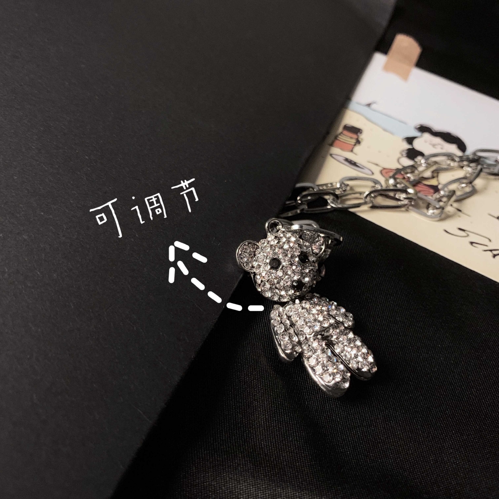 Dây Chuyền Nhiều Lớp Mặt Hình Gấu Phong Cách Retro 2266